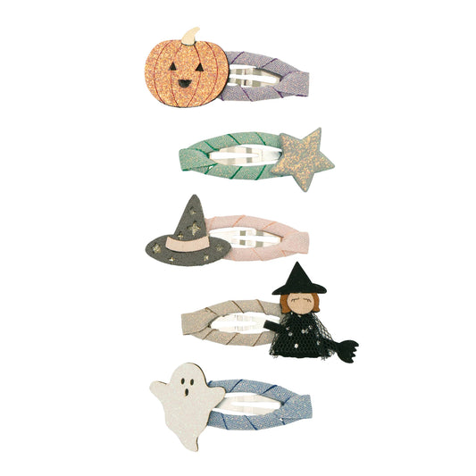 Mini clic clac Halloween Mimi & Lula con decorazioni spaventose – set da 5
