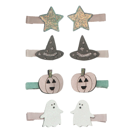 Mini mollette Halloween Mimi & Lula con fantasmi, zucche e stelle – set da 8