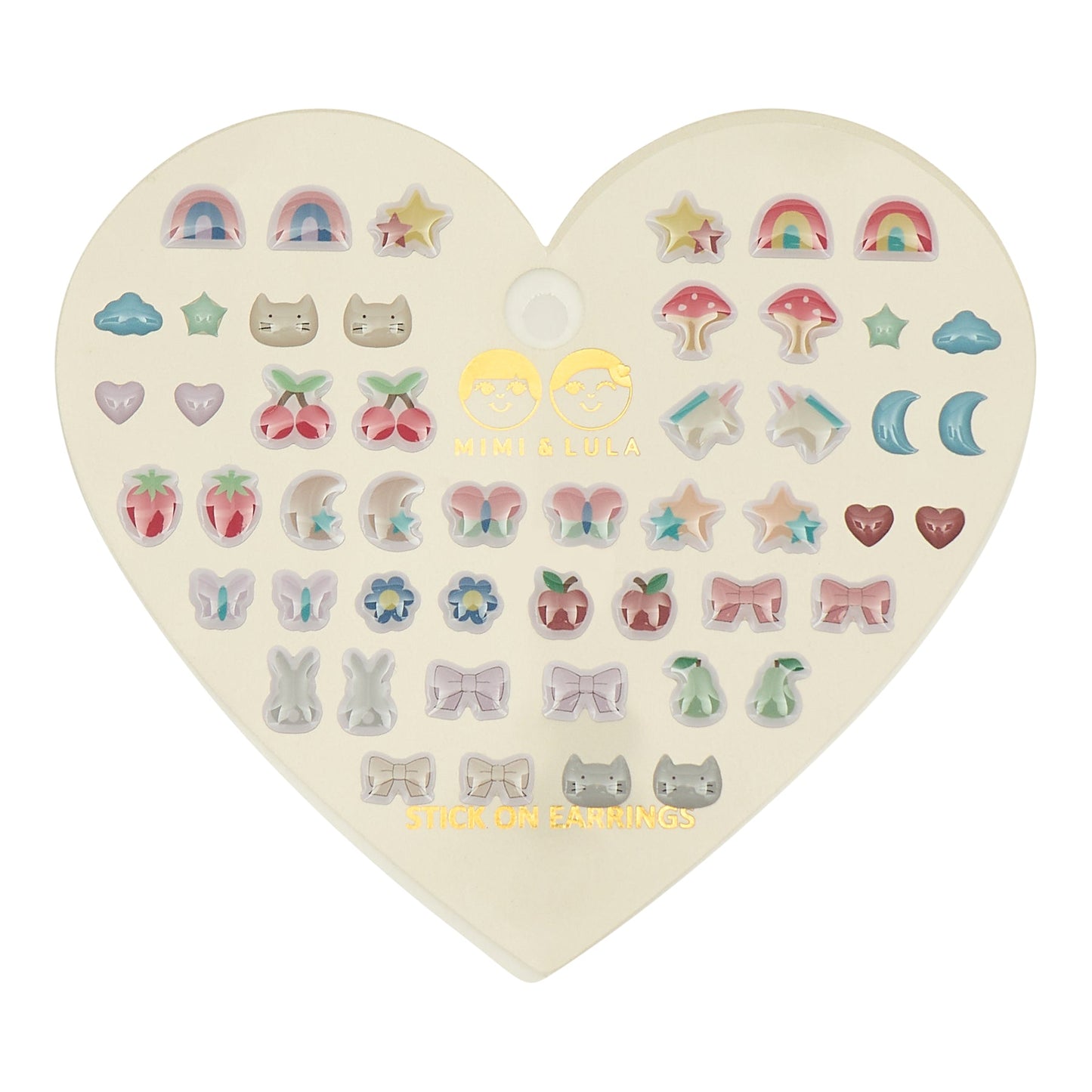 Set orecchini adesivi Mimi & Lula Mixed Novelty con 25 paia di design colorati e brillanti