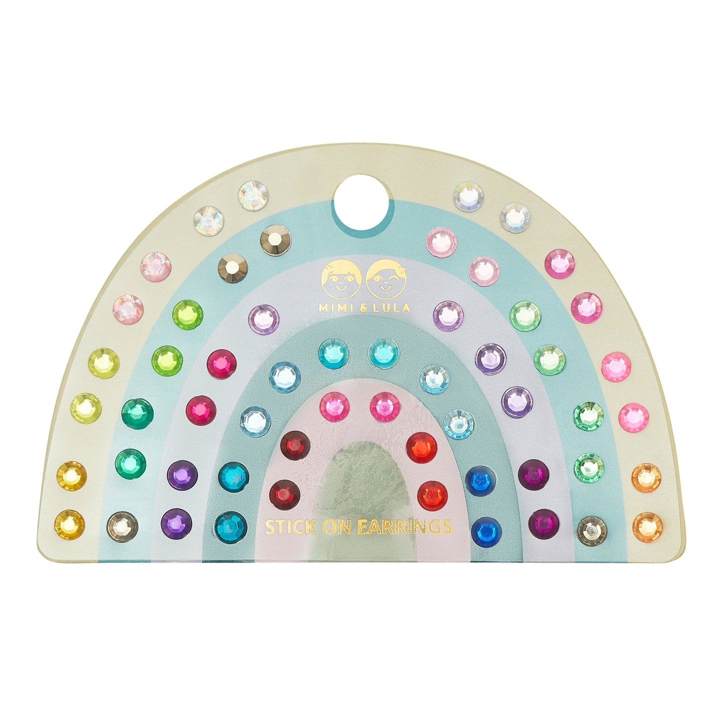 Set orecchini adesivi Mimi & Lula Bright Gem con 30 paia colorati e brillanti
