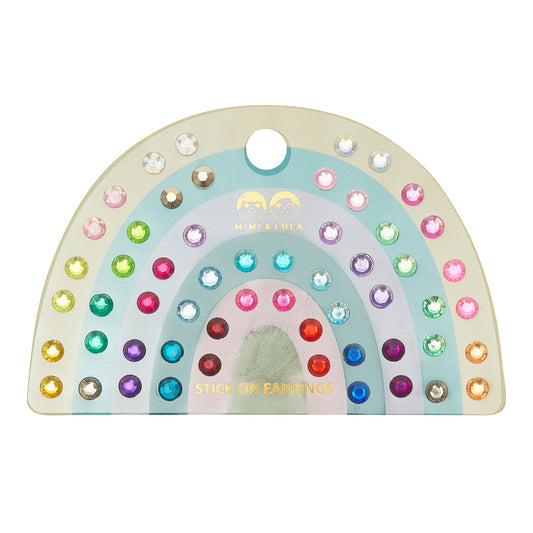 Set orecchini adesivi Mimi & Lula Bright Gem con 30 paia colorati e brillanti