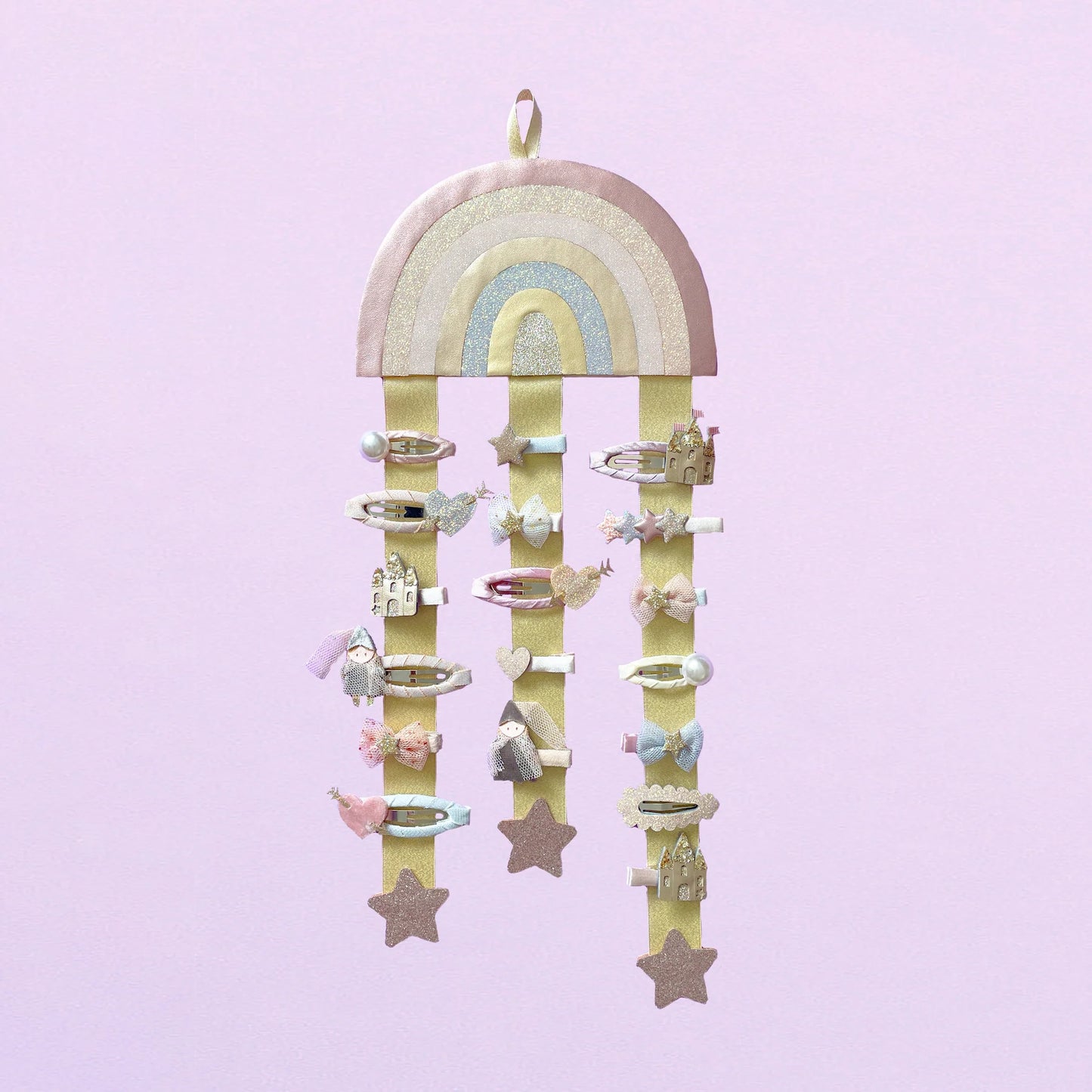 portamollette Mimi & Lula Pink Rainbow Wall Hanger da parete