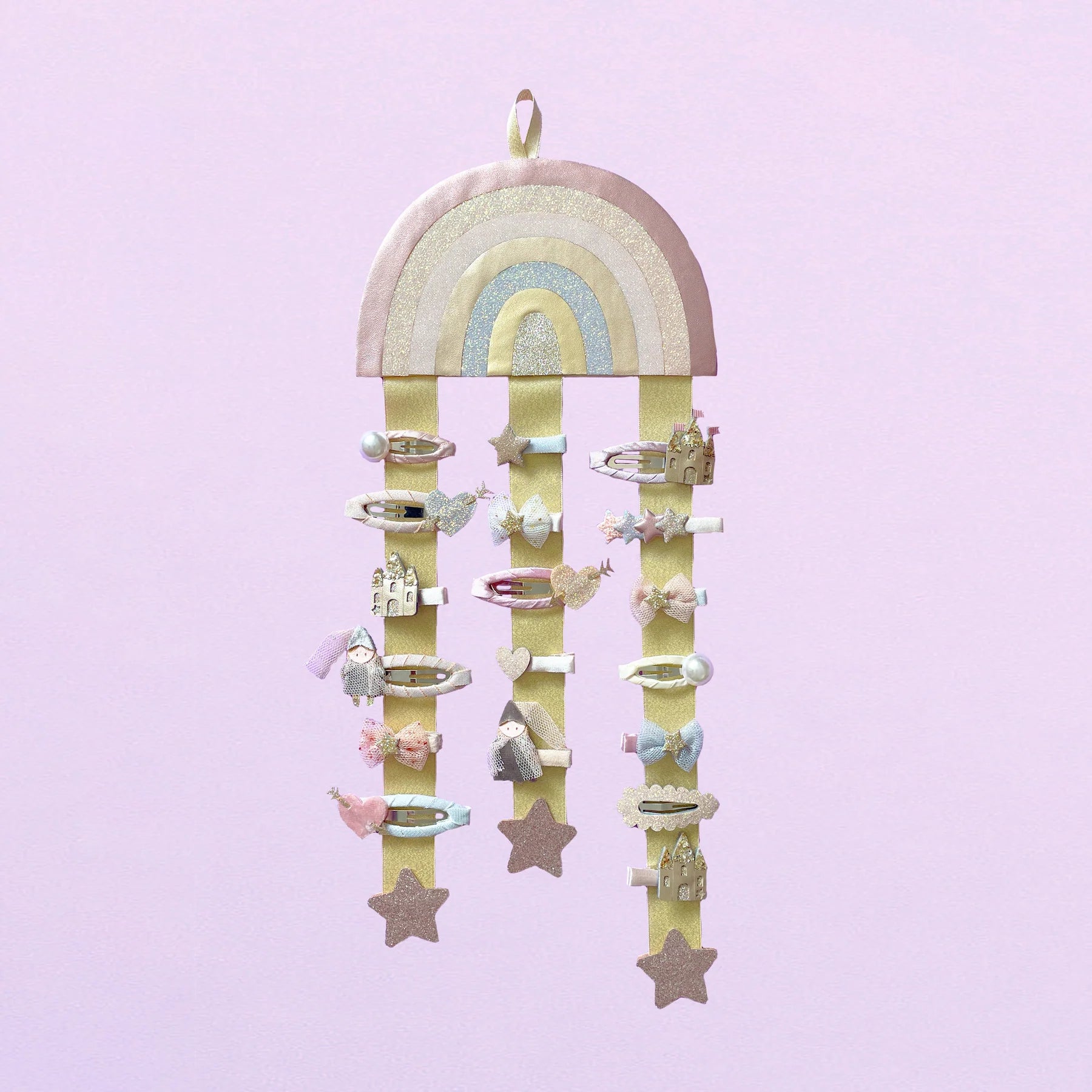 portamollette Mimi & Lula Pink Rainbow Wall Hanger da parete