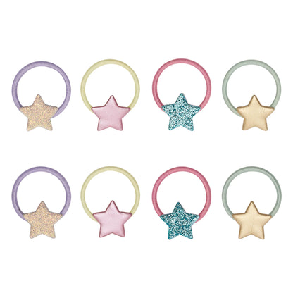 Set 8 elastici capelli Mimi & Lula Stellina mini ponies glitter pastello per bambina