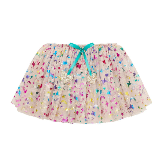 Mimi & Lula – Tutù Unicorno Rainbow con Tulle e Dettagli Olografici