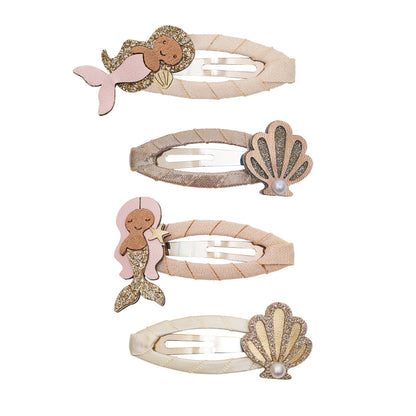 Mollette capelli bambina Mimi & Lula Mermaid Clic Clacs con sirene e conchiglie glitterate