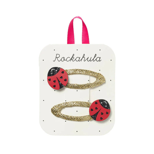 Mollette per capelli bambina Rockahula Lily Ladybird con coccinelle glitter