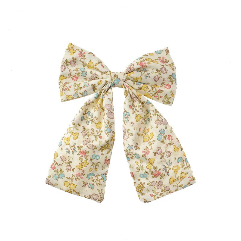 Molletta per capelli bambina Rockahula Petal Long Bow con fiocco floreale lungo