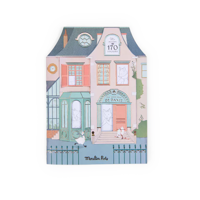 Album attività Moulin Roty La Petite École de Danse con 170 sticker e illustrazioni da colorare