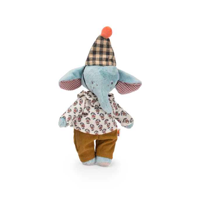 Moulin Roty Bambola Pablo l’Elefante 25 cm – Collezione Les Minouchkas di Lucille Michieli