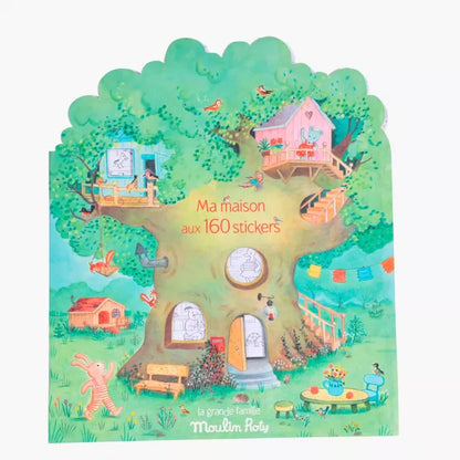 Moulin Roty Cahier Stickers La Grande Famille 20 pagine con 160 adesivi