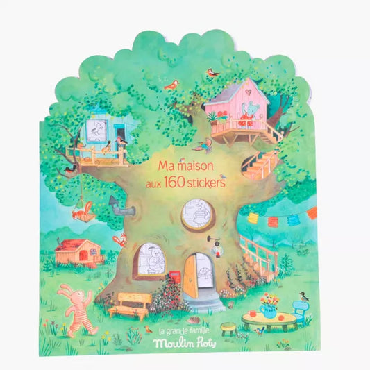 Moulin Roty Cahier Stickers La Grande Famille 20 pagine con 160 adesivi
