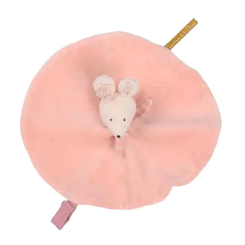 Doudou portaciuccio topolina rosa Moulin Roty La Petite École de Danse, morbido e facile da afferrare