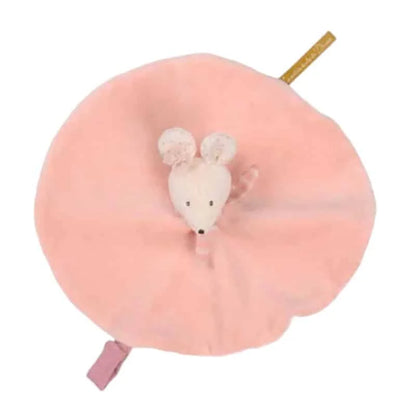 Doudou portaciuccio topolina rosa Moulin Roty La Petite École de Danse, morbido e facile da afferrare