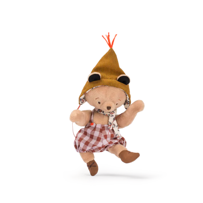 Bambola Moulin Roty Les Minouchkas Émile il Piccolo Orso con dettagli poetici e vestiti curati