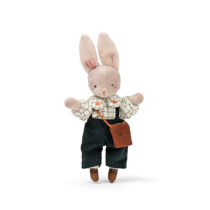 Bambola Moulin Roty Les Minouchkas Nine la Coniglietta con vestiti curati e dettagli poetici