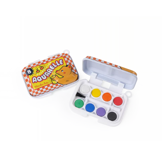 Mini palette acquerelli gialla Moulin Roty Les Petites Merveilles