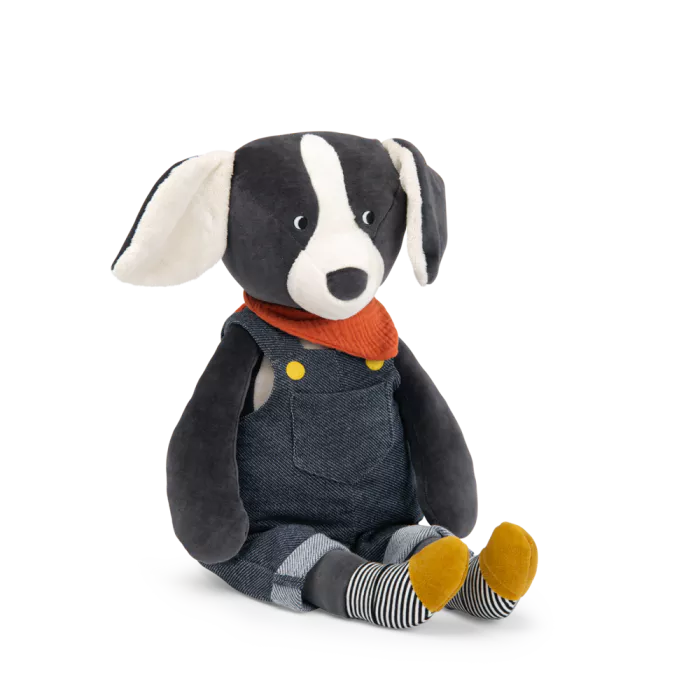 Peluche gigante Moulin Roty Chien Puce collezione Puce & Pilou