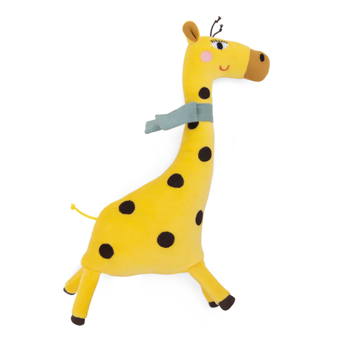 Moulin Roty Peluche Petit Girafe 30 cm con sonaglio – Collezione Les Toupitis