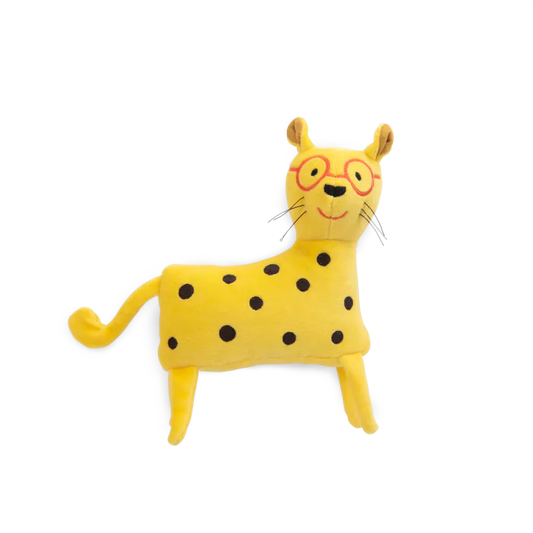 Moulin Roty Peluche Petit Léopard 20 cm con sonaglio – Collezione Les Toupitis