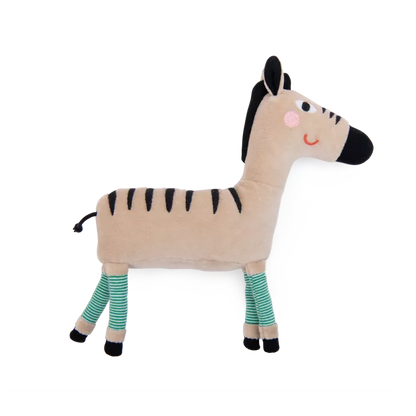 Moulin Roty Peluche Petit Zèbre 21 cm con sonaglio – Collezione Les Toupitis