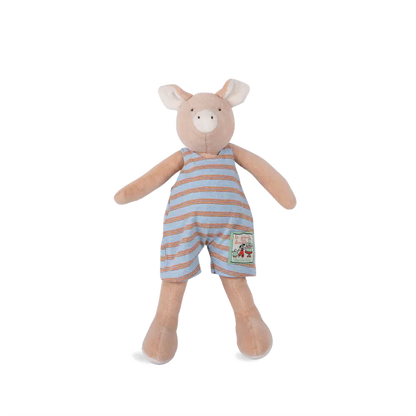 Peluche Moulin Roty Philémon il Maialino con codina arricciata – Collezione La Grande Famille