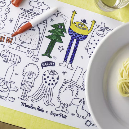 Mini set creativo in silicone riutilizzabile con illustrazioni Schmouks – Moulin Roty