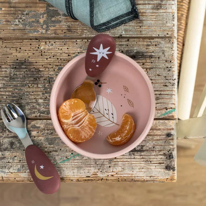 Moulin Roty Après la Pluie – Set Pappa Silicone con Piatti e Tazza