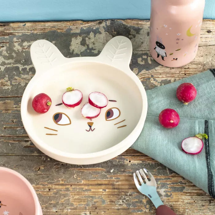 Moulin Roty Après la Pluie – Set Pappa Silicone con Piatti e Tazza