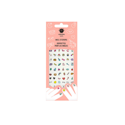 Adesivi per unghie bambini Nailmatic Magic Nails con 72 sticker colorati e fantasiosi