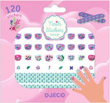 Djeco Stickers per unghie - Petite Fleur - Decora le unghie in pochi minuti - Apple Pie