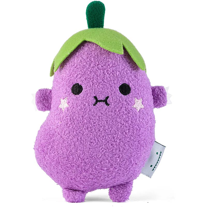 Peluche melanzana Noodoll Ricebaba Mini viola con laccetto in velcro