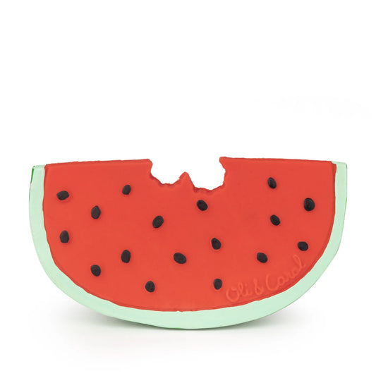 Oli&Carol Wally the Watermelon massaggiagengive in gomma naturale
