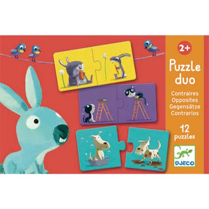 Djeco Puzzle Duo - I contrari - Confrontare e imparare - Apple Pie