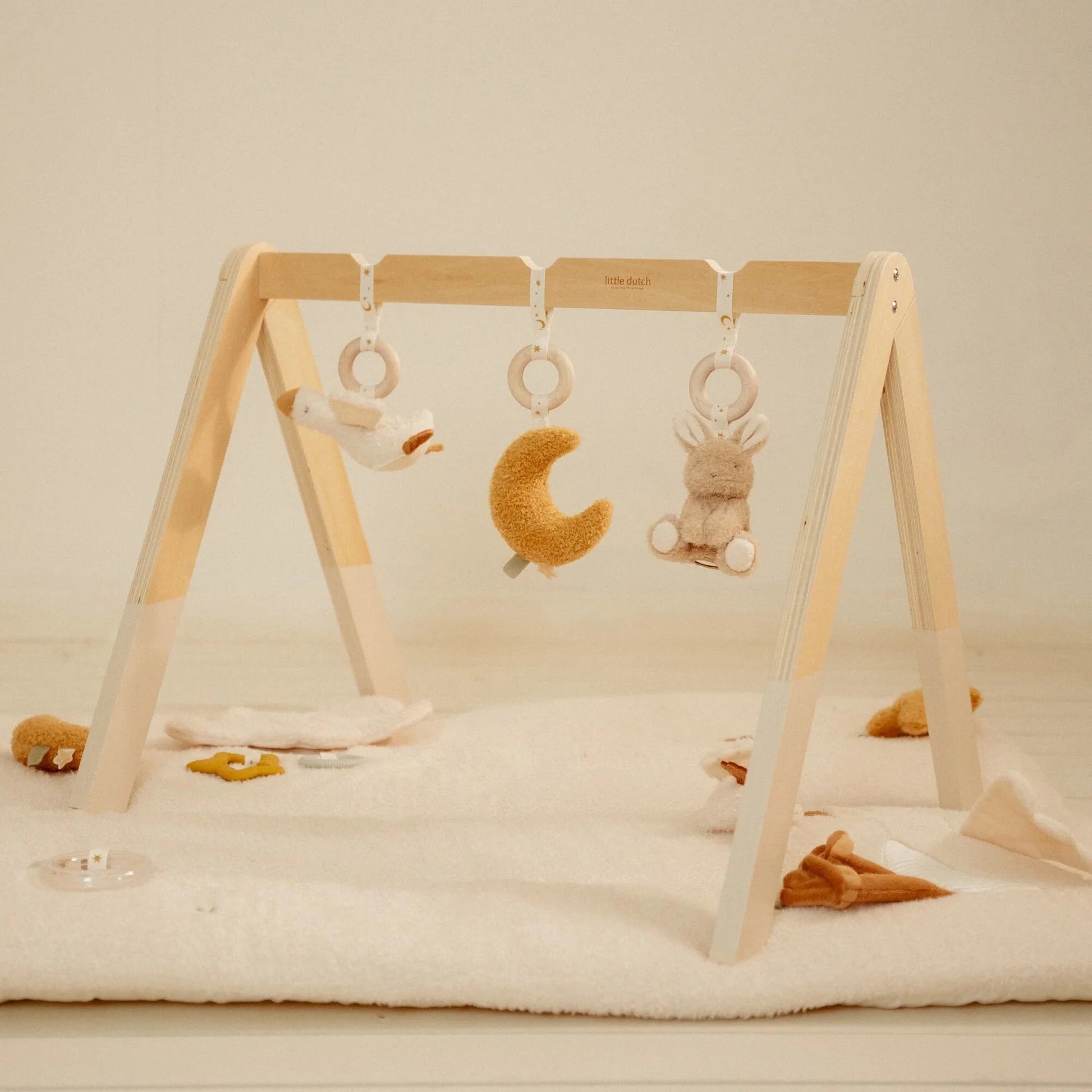 Baby Gym Little Dutch Beige per stimolare i sensi e le abilità motorie