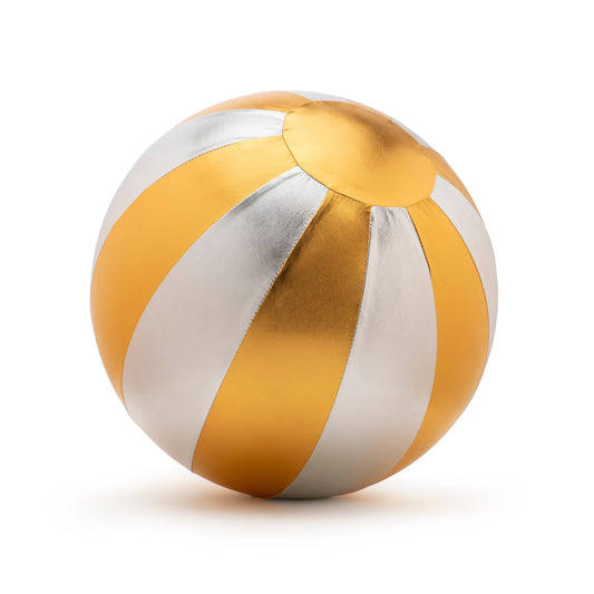 Palla gonfiabile Circus oro e argento diametro 40 cm in tessuto