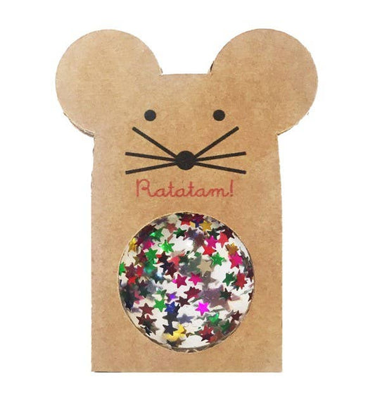 Palla rimbalzina con stelle colorate 43mm – gioco per bambini