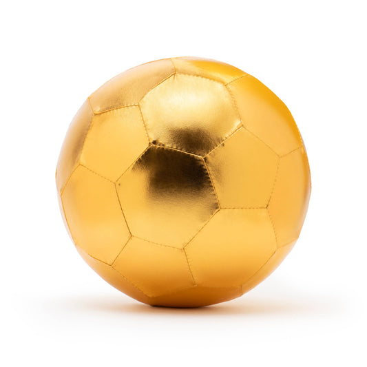 pallone da calcio Ratatam in tessuto oro 22 cm