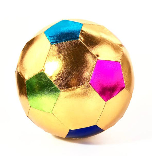 Pallone da calcio in tessuto multicolore 22 cm per bambini