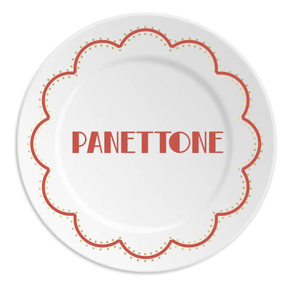 Ilaria I Made in Italy – Panettone | Piatto in Porcellana 16 cm Christmas Collection