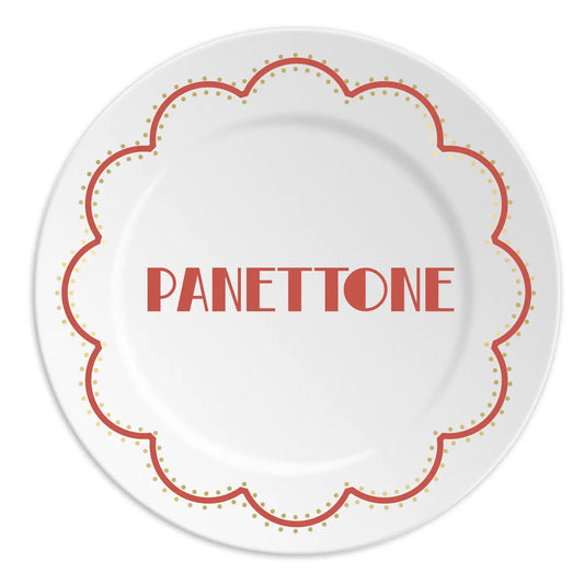 Ilaria I Made in Italy – Panettone | Piatto in Porcellana 16 cm Christmas Collection