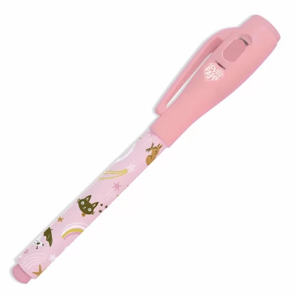 Penna Djeco Lucille con tappo UV per scrivere messaggi invisibili