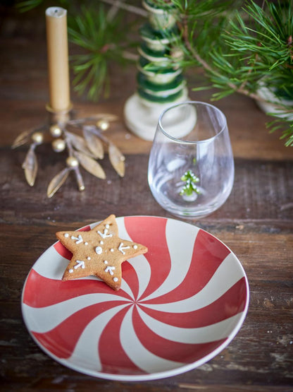 Bloomingville Yule piatto decorativo con spirale natalizia
