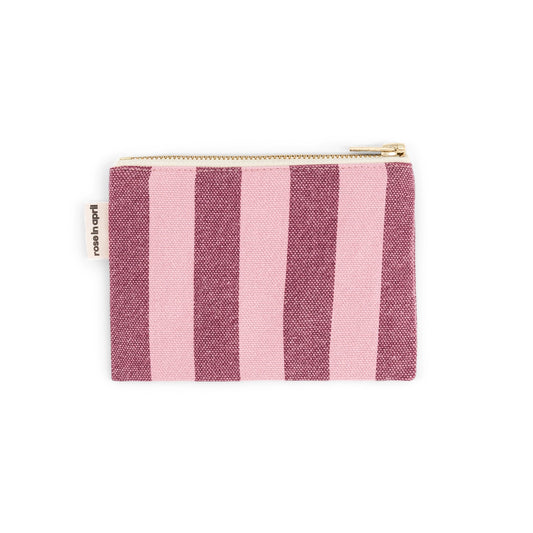 Rose in April Pochette Mini Marie Righe - Burgundy e Bubble Pink - Apple Pie