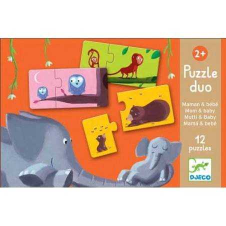 Djeco Puzzle Duo - Mamma e Bebè - Apple Pie