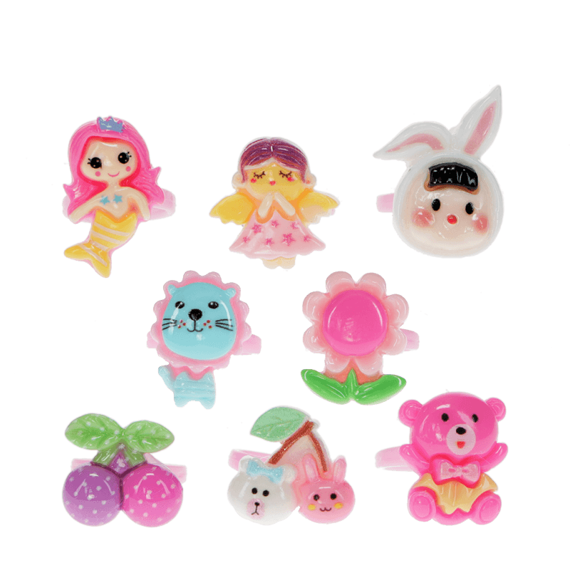 Anellini colorati Rex London per bambini con decorazioni cartoon