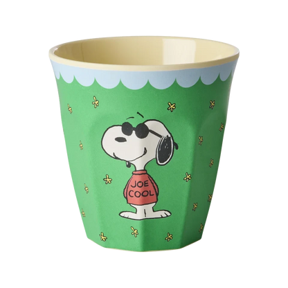 Bicchiere RICE in melamina verde Snoopy Joe Cool 250 ml