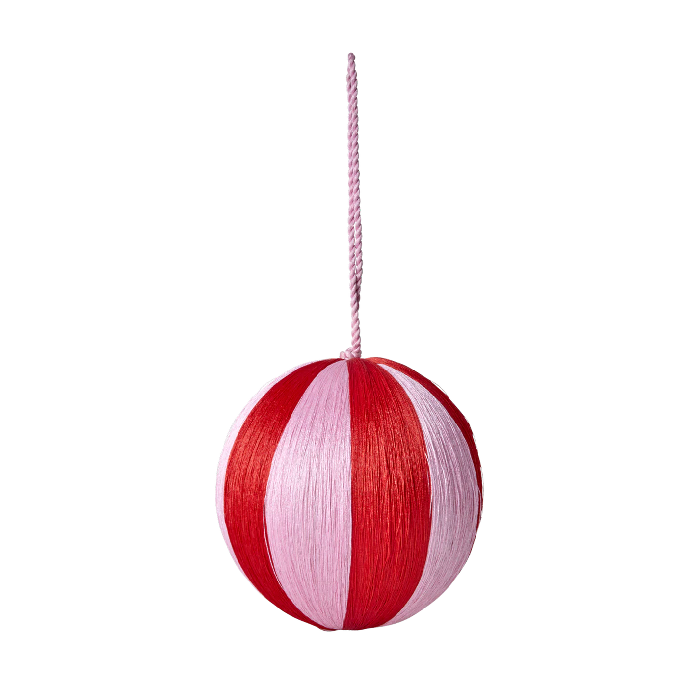 Grande pallina natalizia Rice rossa e rosa decorazione per albero