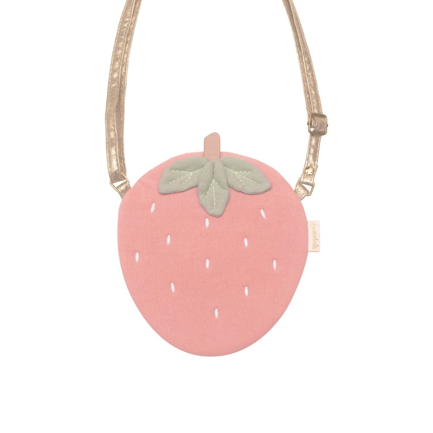 Borsa Rockahula a forma di fragola, con tracola dorata