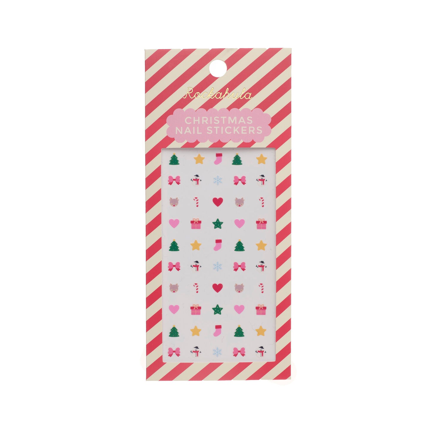 Set di adesivi per unghie natalizi Rockahula con 10 dolci design festivi